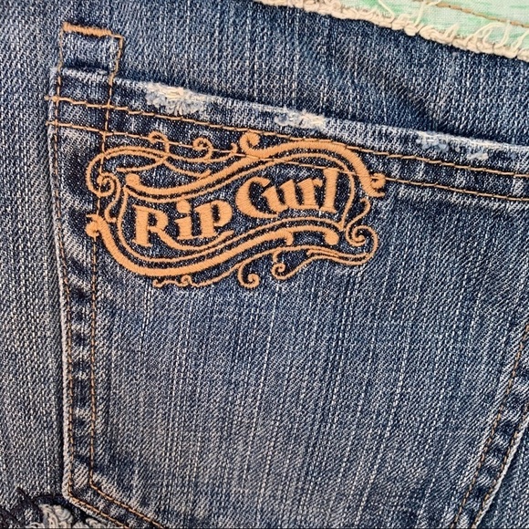 RIP CURL DISTRESSED DENIM SKIRT SIZE 5 - Picture 6 of 9